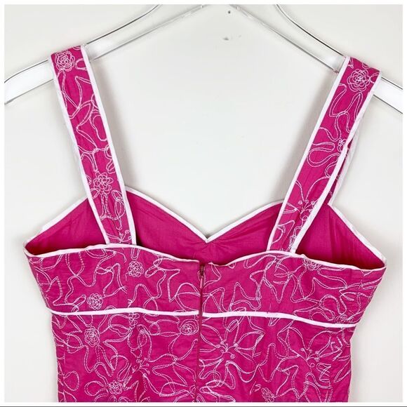 Lily Pulitzer Pink/White Kinsey Sundress in Sundial Sz 4 - Picture 8 of 11